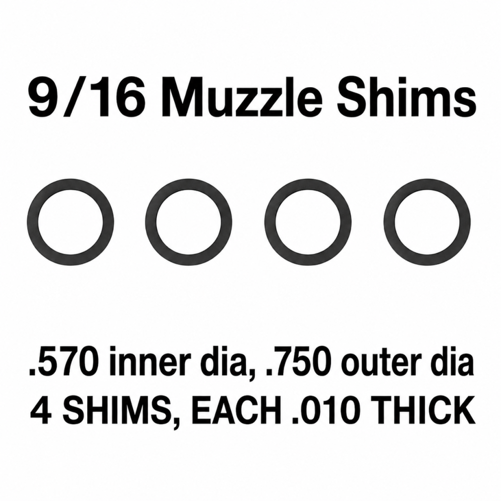 9/16 MUZZLE SHIMS